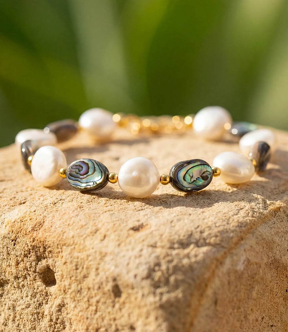 Abalone And Pearl Bracelet
