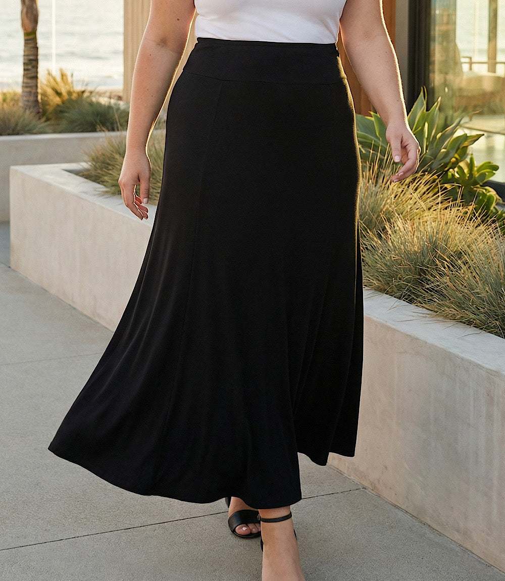 Plus Size Maxi Skirt