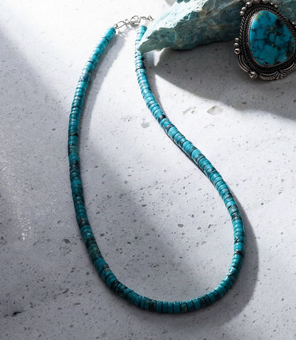 Beaded Prince Turquoise Stone Necklace