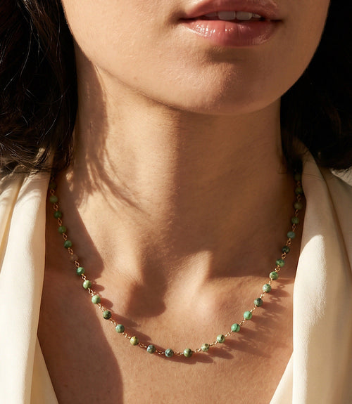 Beaded Turquoise Necklace