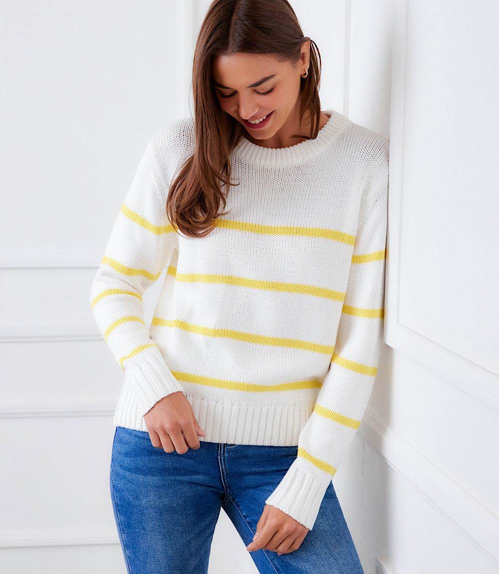 Stripe Crewneck Sweater