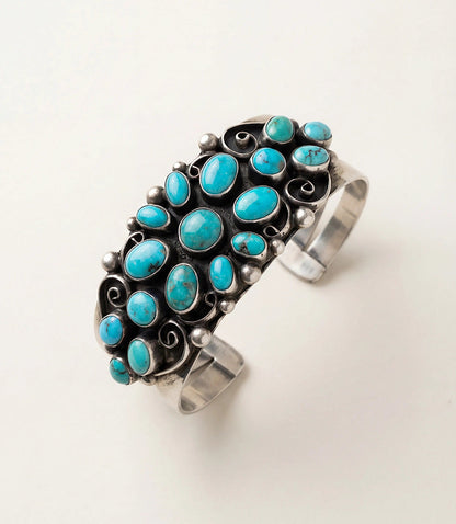 Embellished Turquoise Cuff Bracelet