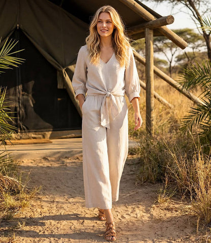 Drawstring Linen Pants