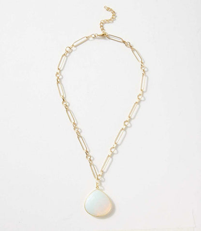 Moonstone Pendant Necklace