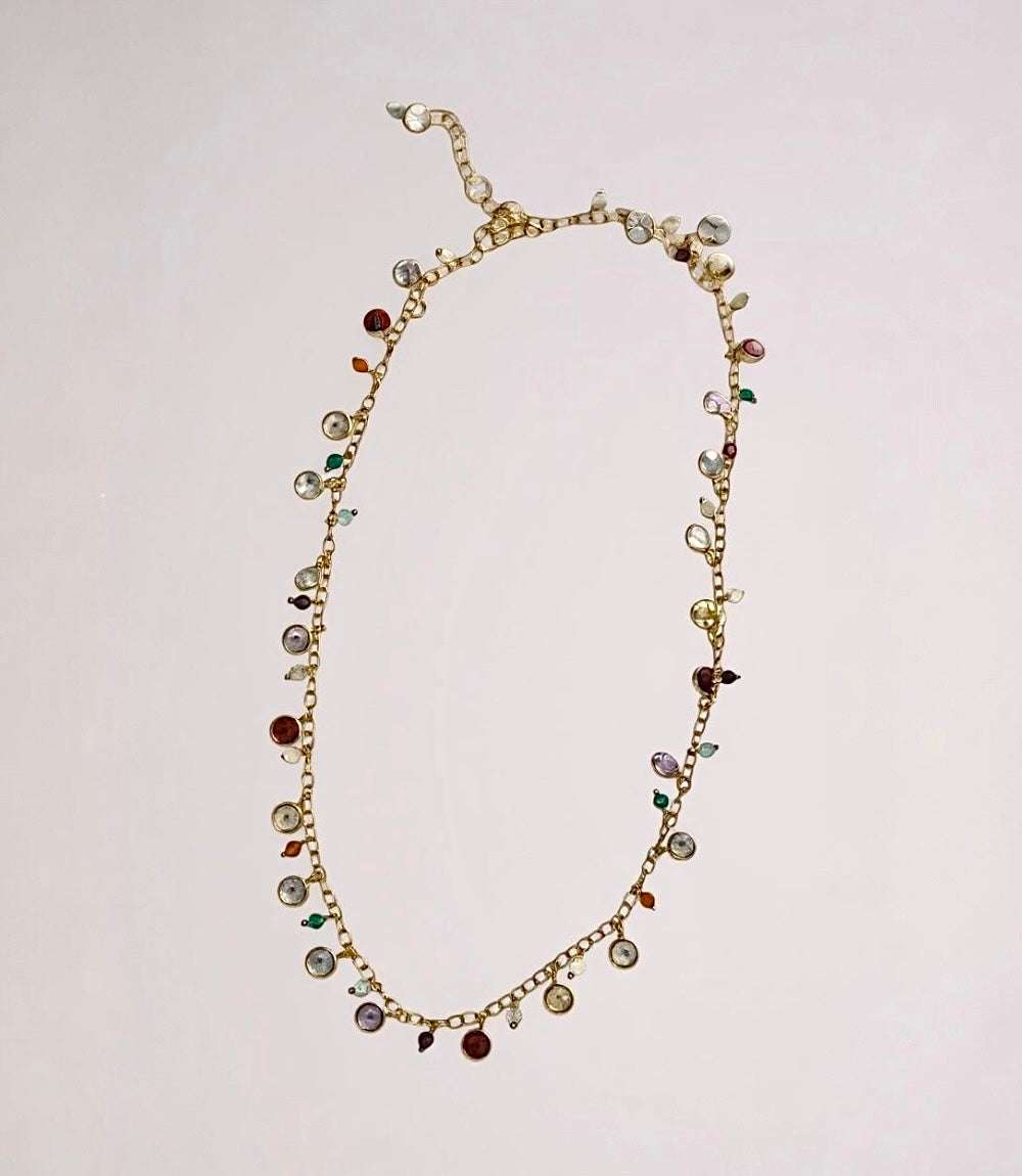 Multi Color Gemstone Necklace
