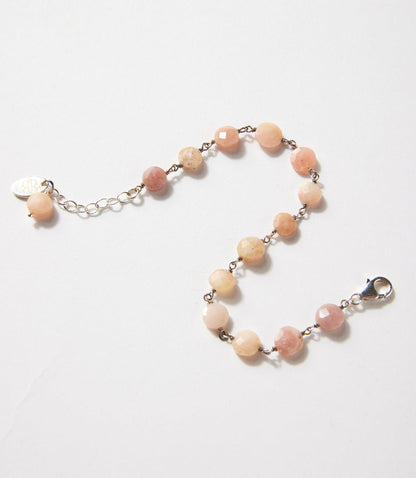 Pink Opal Beaded Bracelet