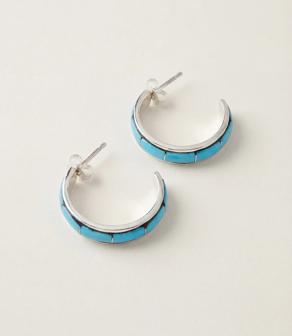 Kingman Turquoise Inlay Earrings