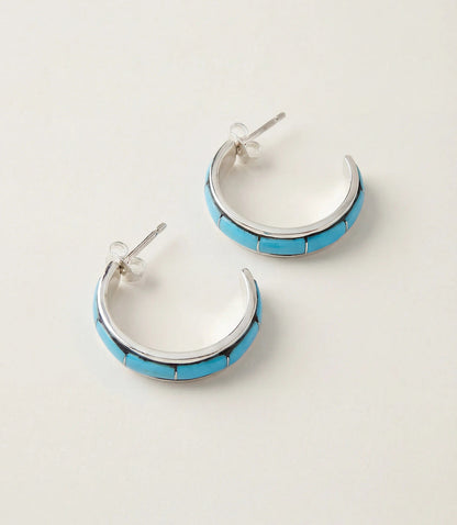 Kingman Turquoise Inlay Earrings