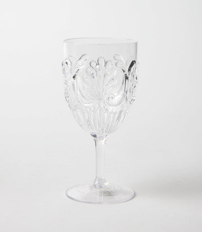 Acrylic Fleur Wine Glass
