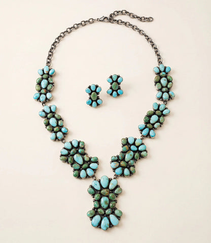 Sonoran Gold Turquoise Necklace And Earring Set