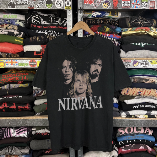 Rare Nirvana Washed Black Tee