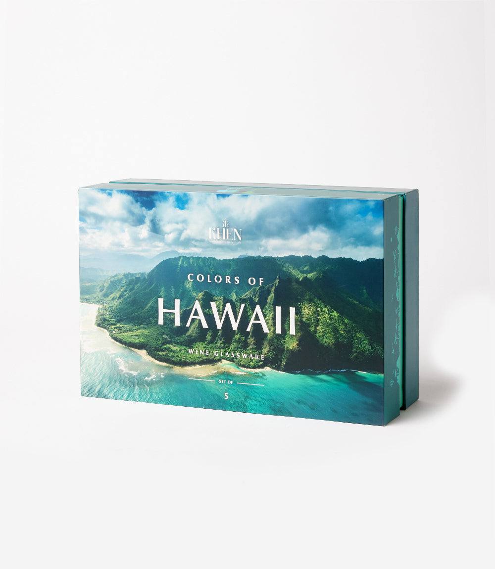 Colors Of Hawaii Wine Glasses, Set Of 5
