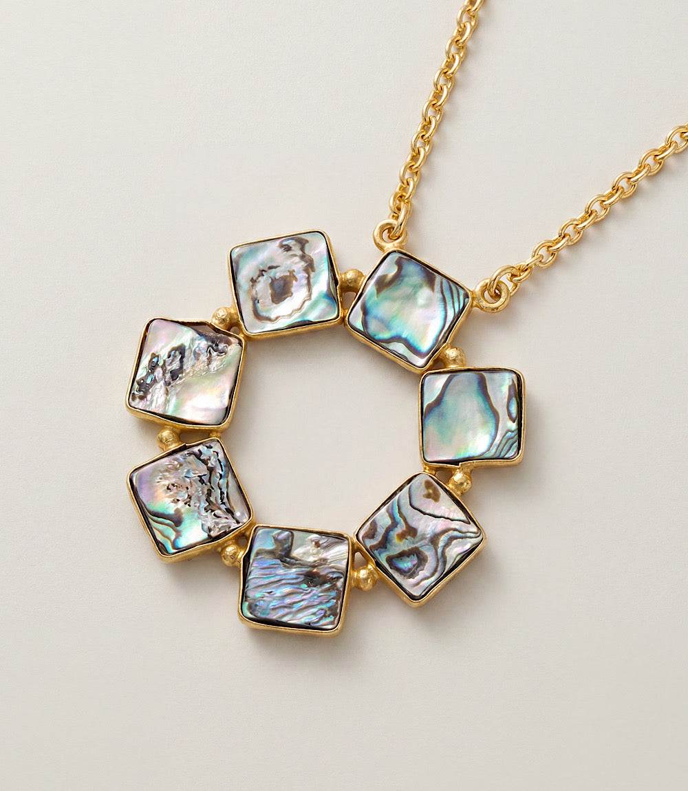 Abalone Disc Necklace