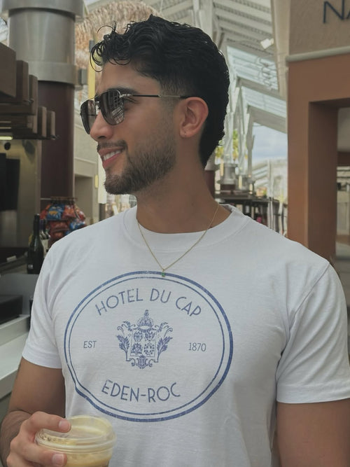 90s Du Cap Eden Rock Rare Washed White T-Shirt