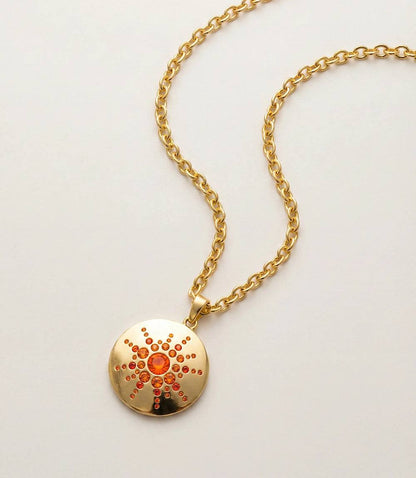 Crystal Medallion Necklace