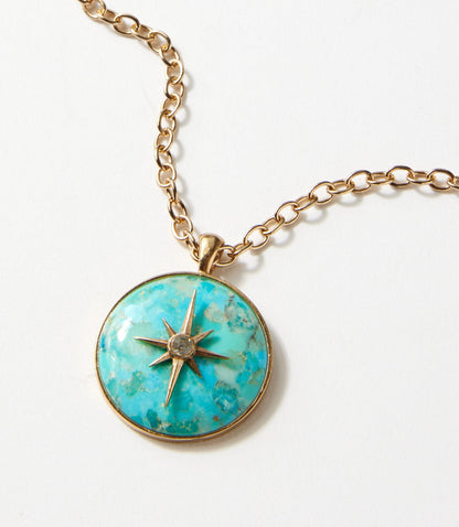 Celestial Turquoise Pendant Necklace