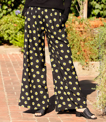 Petite Size Wide-Leg Pants