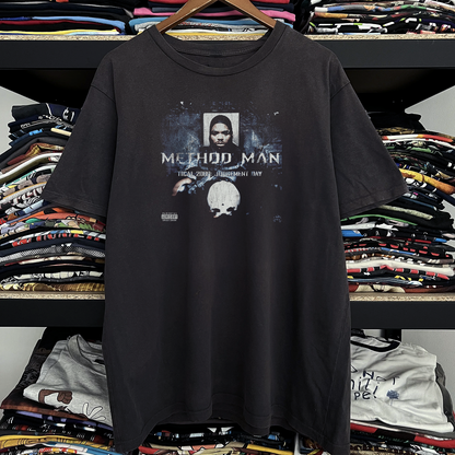 Rare Method Man Judgement Day Washed Black Tee