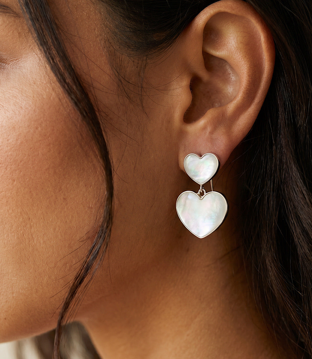 Double Heart Earrings
