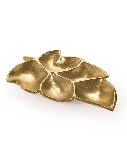 Golden Chestnut Leaf Tray