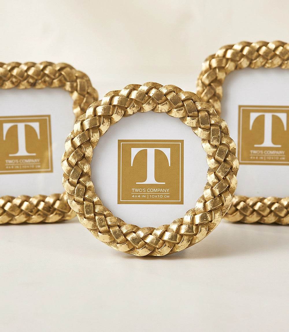 Braided Picture Frames, Set Of 3