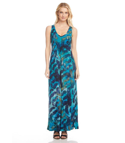 Side-Slit Burnout Maxi Dress