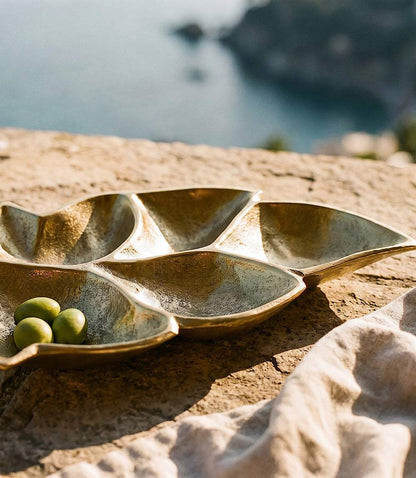 Golden Chestnut Leaf Tray