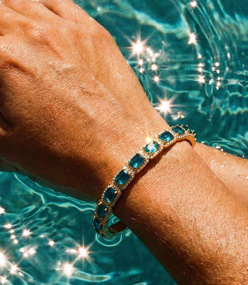 Gemstone Cuff Bracelet