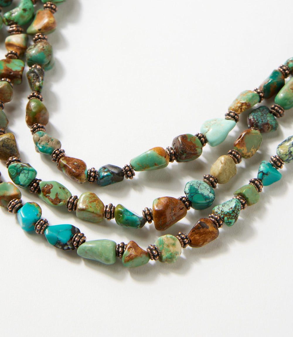 Turquoise Triple Strand Necklace