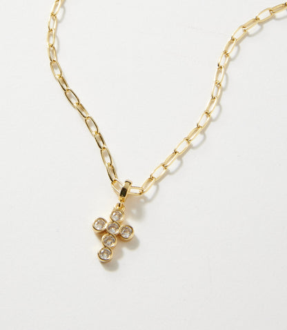 Cross Crystal Necklace