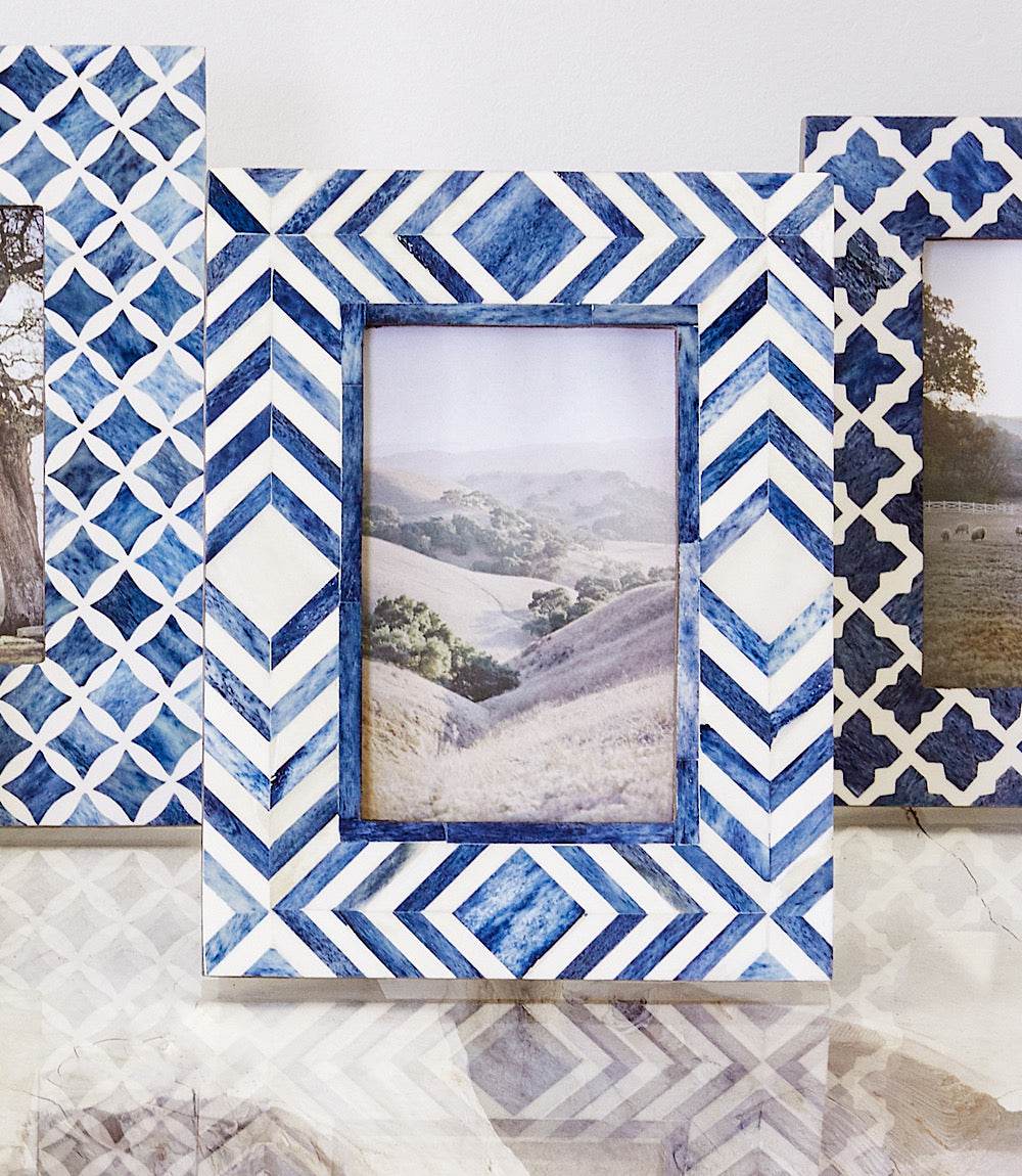 Mosaic Bone Picture Frame