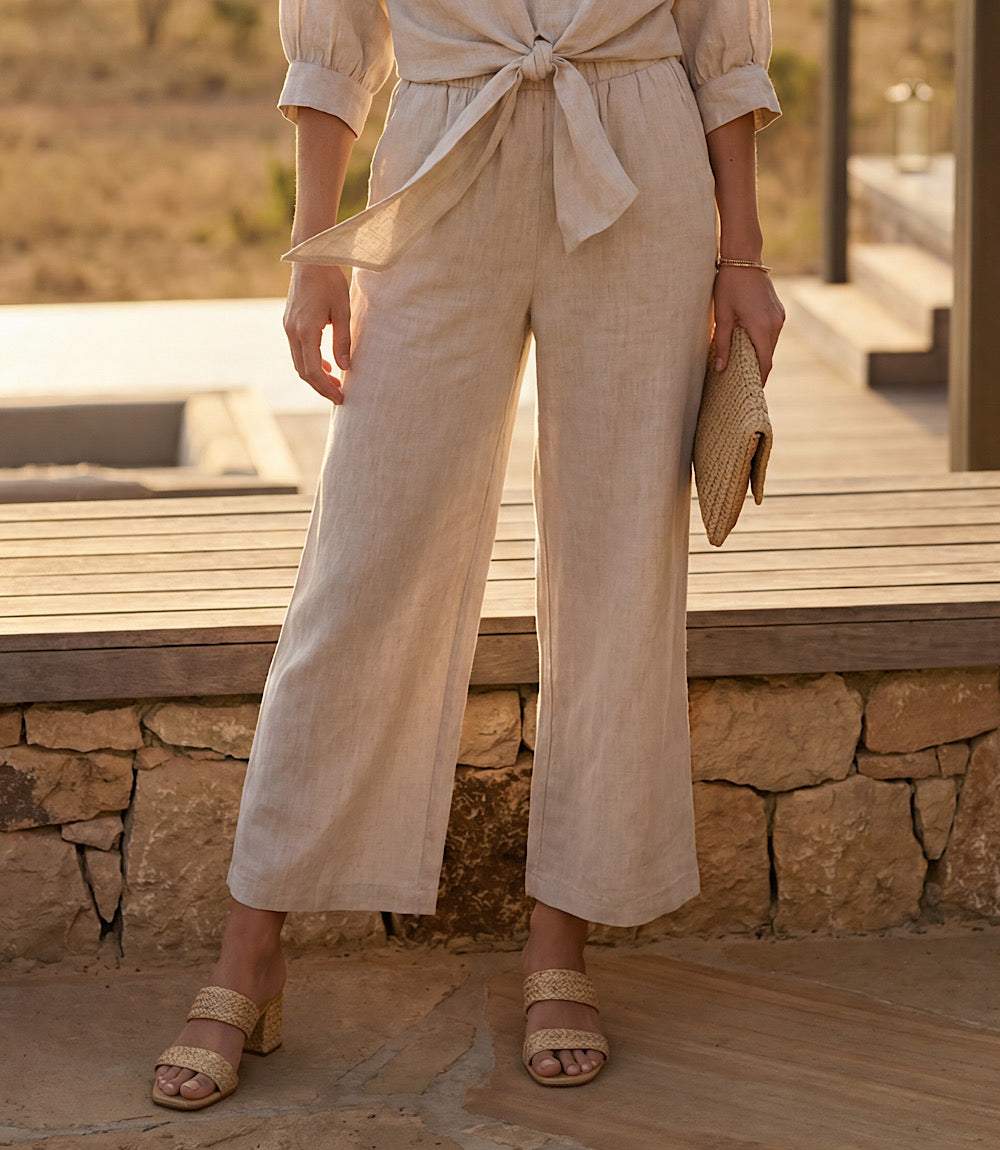 Drawstring Linen Pants