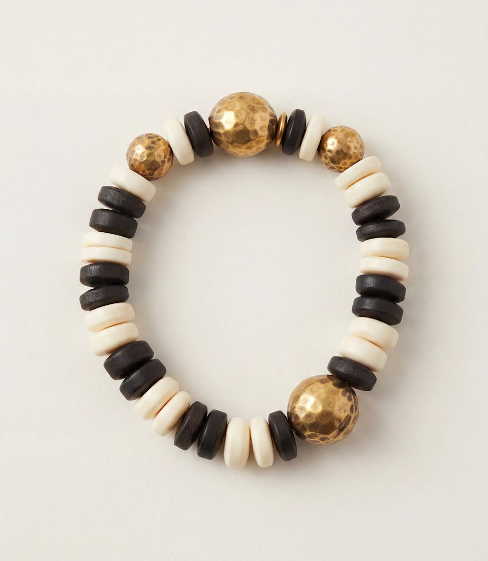 Natural Beaded Shell Bracelet