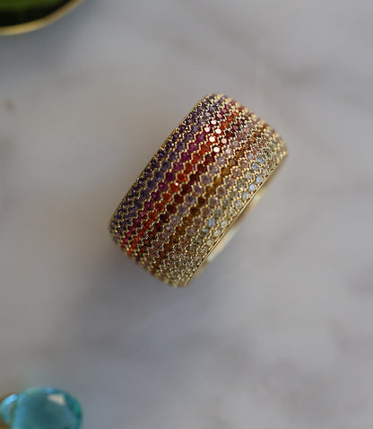 Colorful Crystal Ring