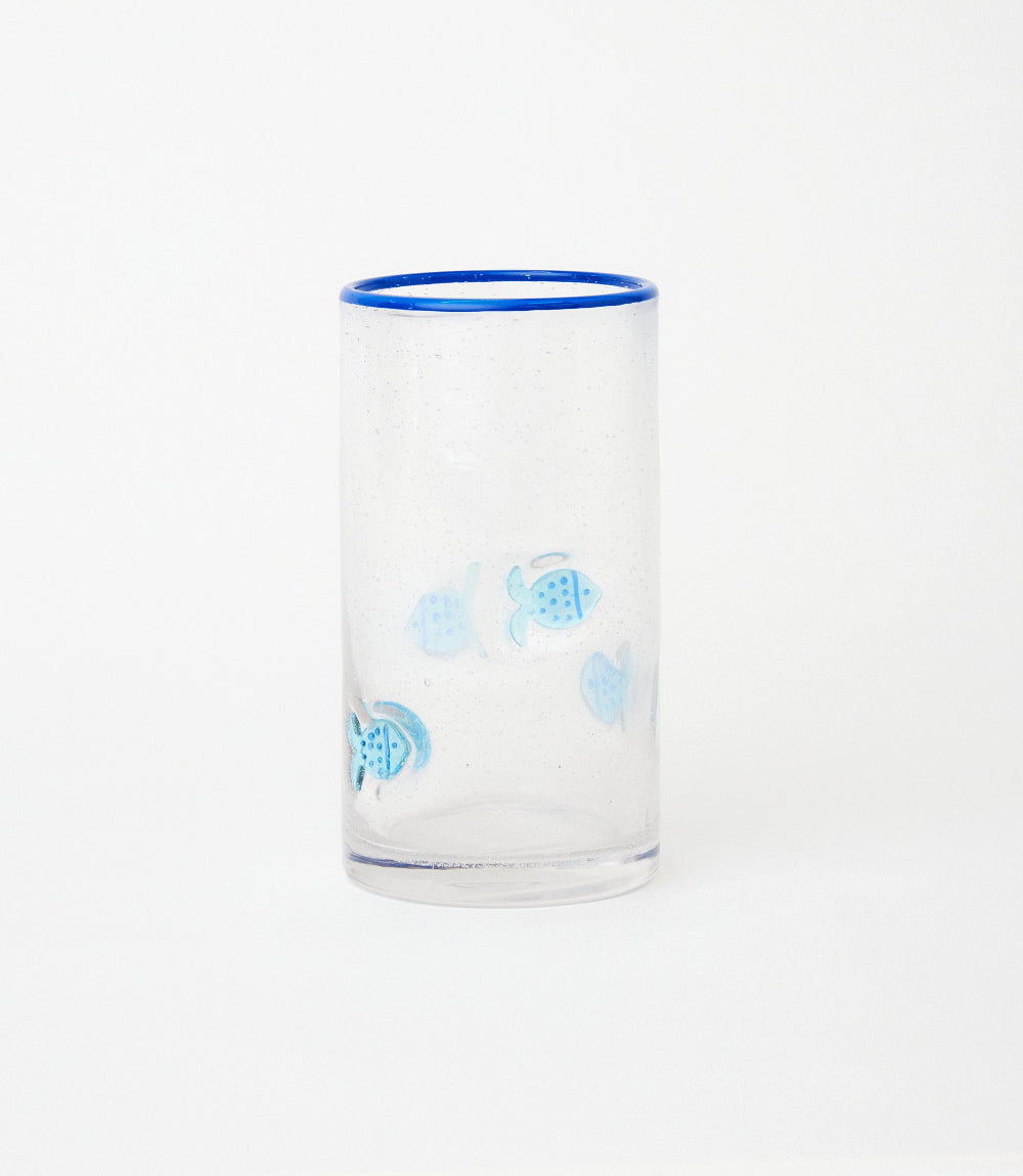 Fish Bubble Drinking Glass