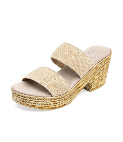 Charleston Shoe Co. Thea Linen High Heel Sandals