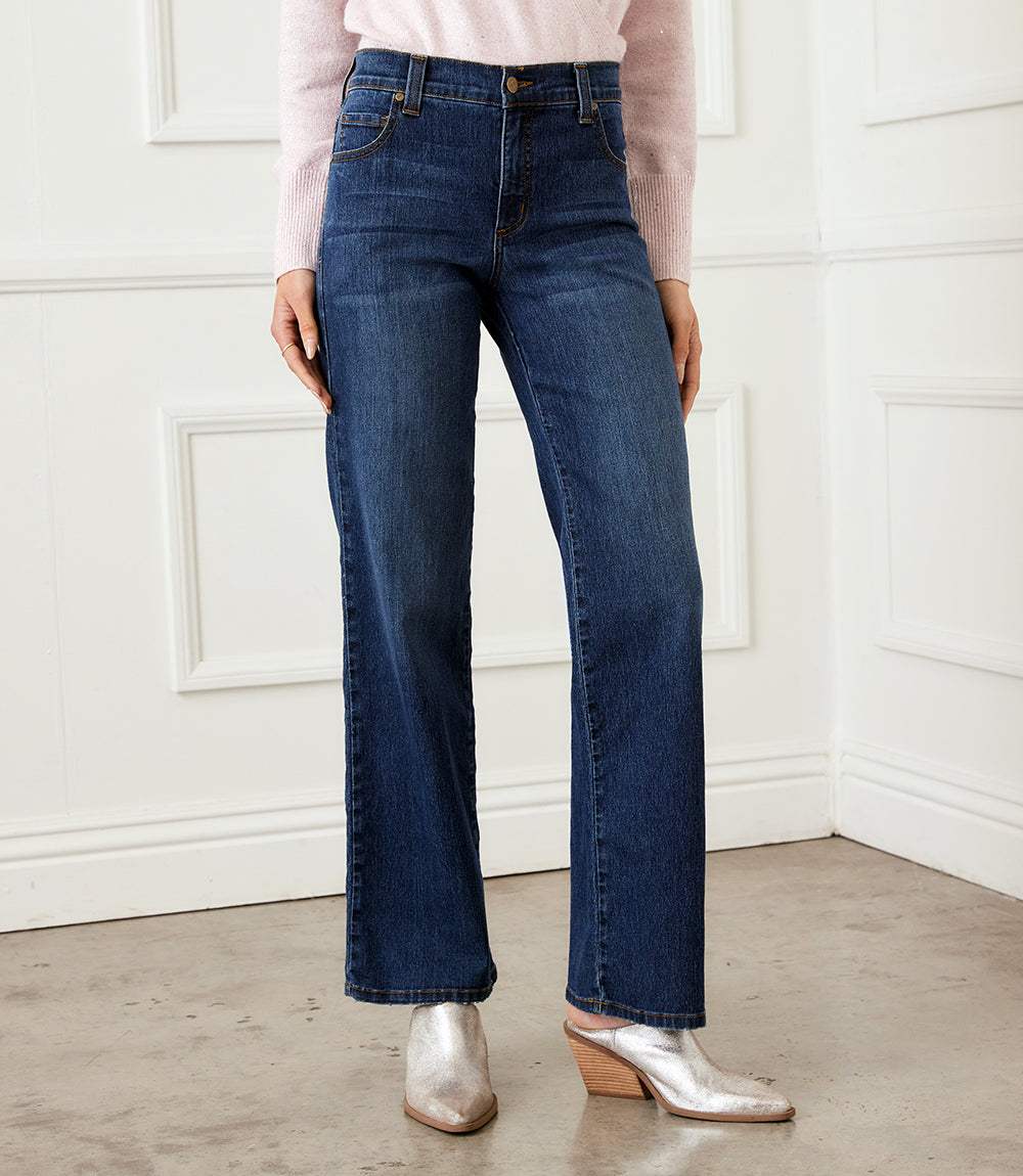 Full Length Wide Leg Jeans