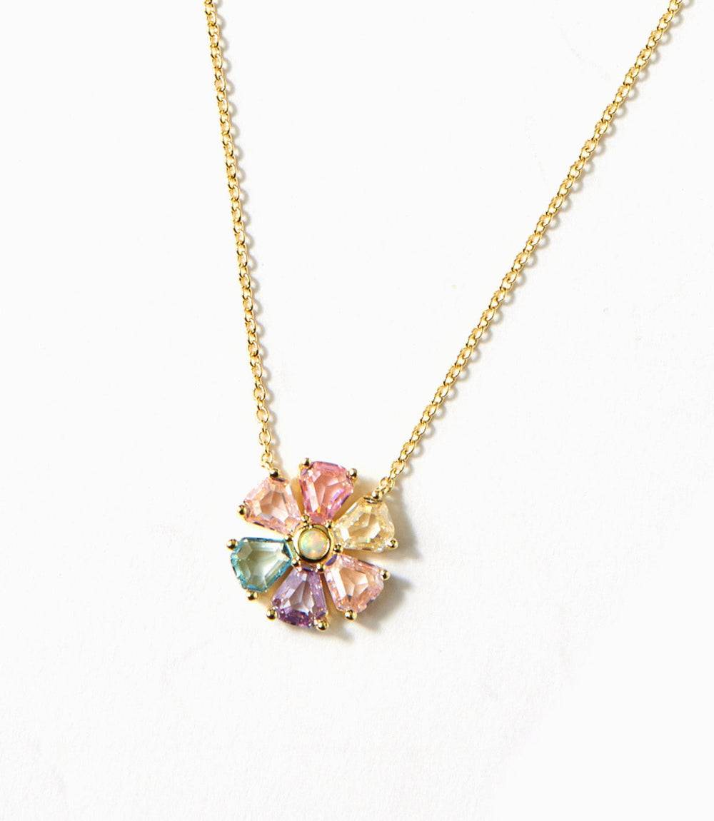 Crystal Pinwheel Necklace
