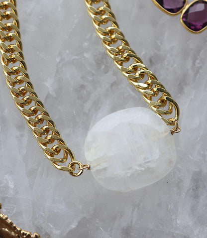 Moonstone Pendant Necklace