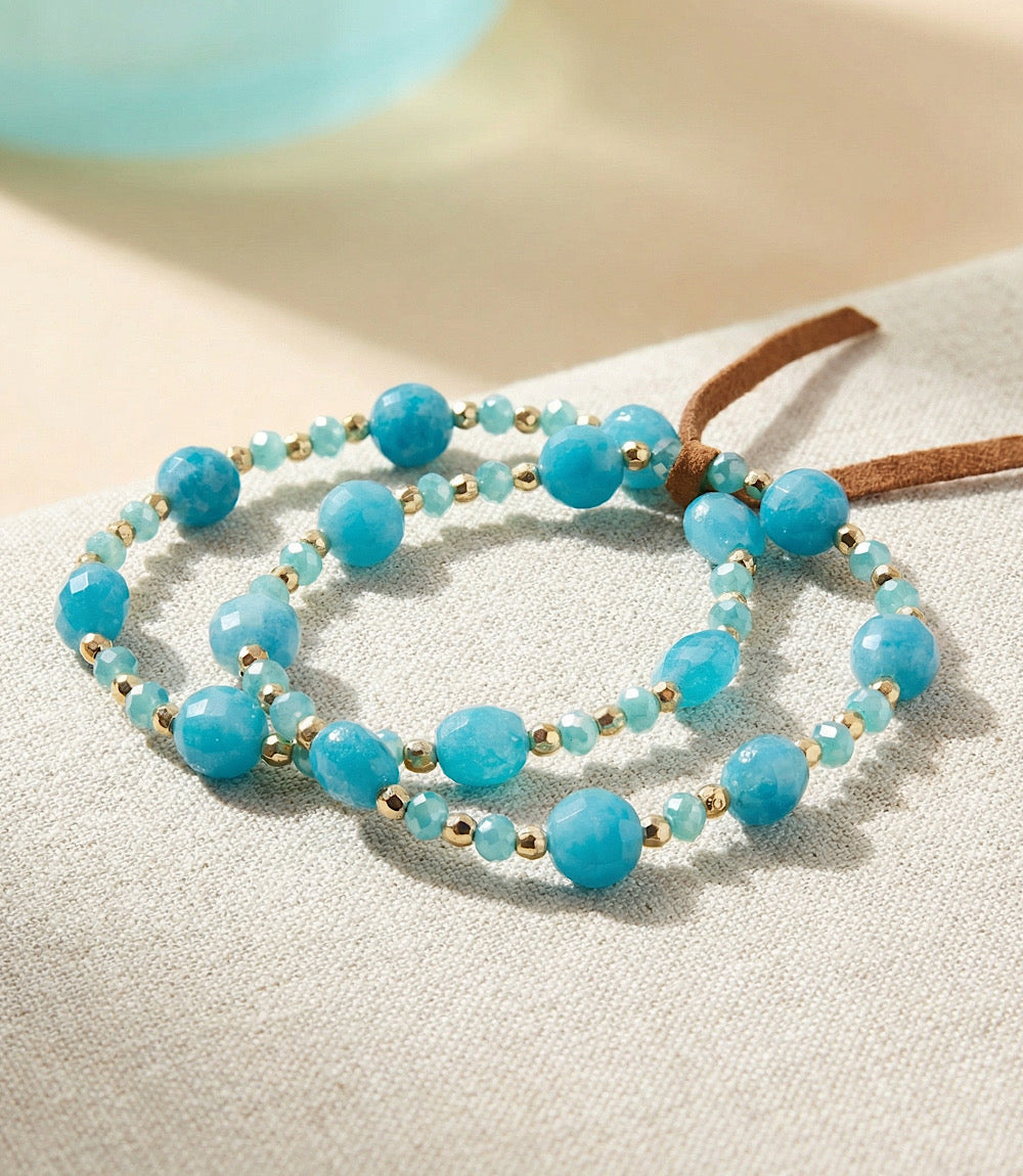Beaded Bracelets, Set Of 2