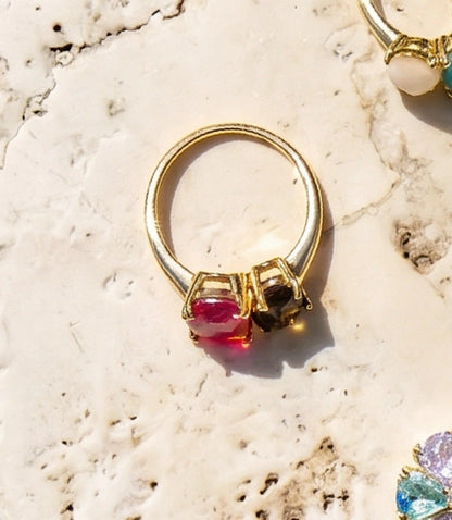 Perfect Pair Gemstone Ring