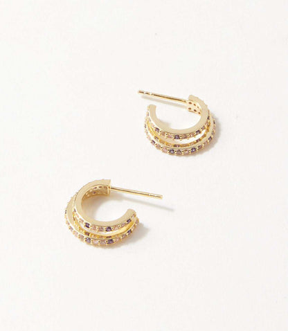 Twin Huggie Earrings