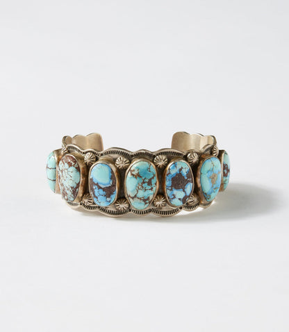 Golden Hill Turquoise Stone Cuff Bracelet