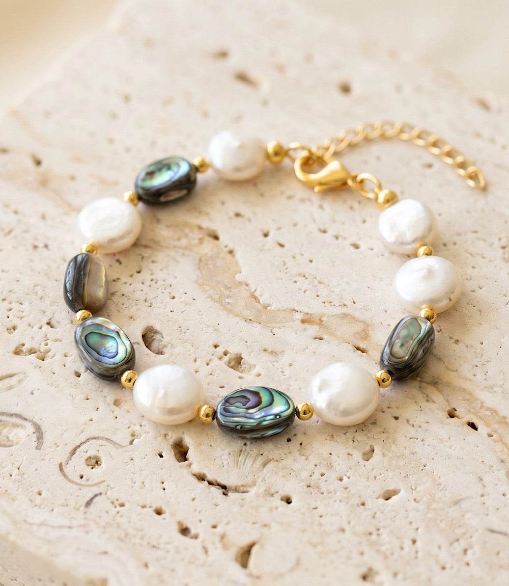 Abalone And Pearl Bracelet