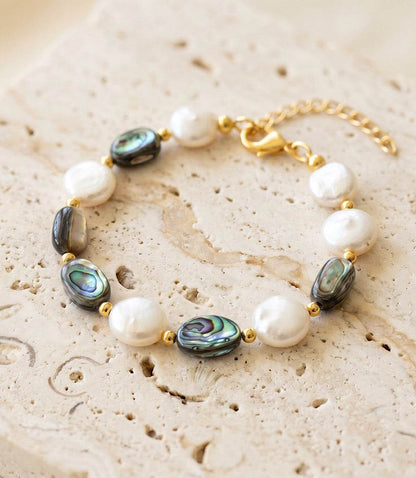 Abalone And Pearl Bracelet