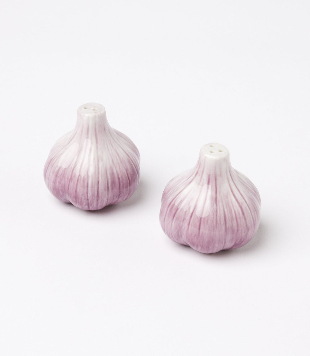Garlic Salt And Pepper Shaker Set