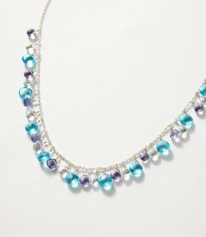 Dangling Gemstone Necklace