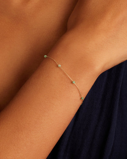 14K Gold Newport Birthstone Bracelet