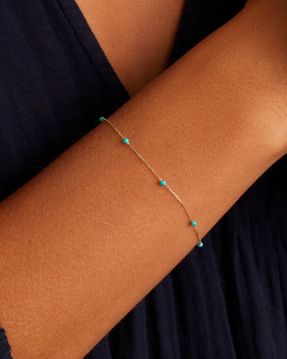 14K Gold Newport Birthstone Bracelet
