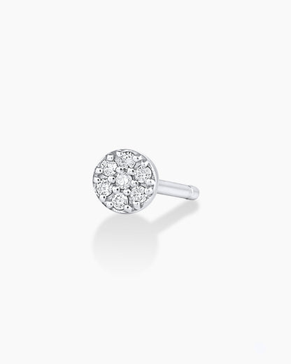 14K Diamond Pavé Single Stud